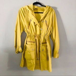 Vintage Lightweight Parka Utility Jacket Lime Green size Medium